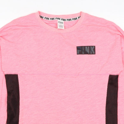 Victoria's Secret PINK Women's Pink S Petite Pullover Logo Sweatshirt