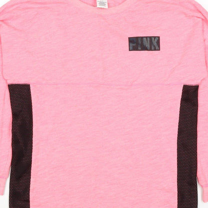 Victoria's Secret PINK Women's Pink S Petite Pullover Logo Sweatshirt