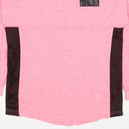 Victoria's Secret PINK Women's Pink S Petite Pullover Logo Sweatshirt