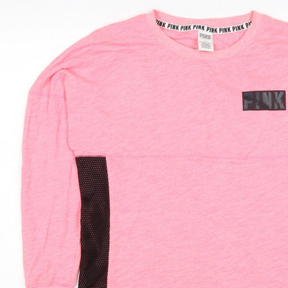 Victoria's Secret PINK Women's Pink S Petite Pullover Logo Sweatshirt