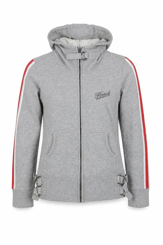Macc Women’s Grey Size 10 Full Zip Hooded Logo Sweatshirt
