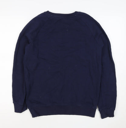 Kommon Universe Men’s Blue S Kommon Logo Graphic Crew Neck Sweatshirt