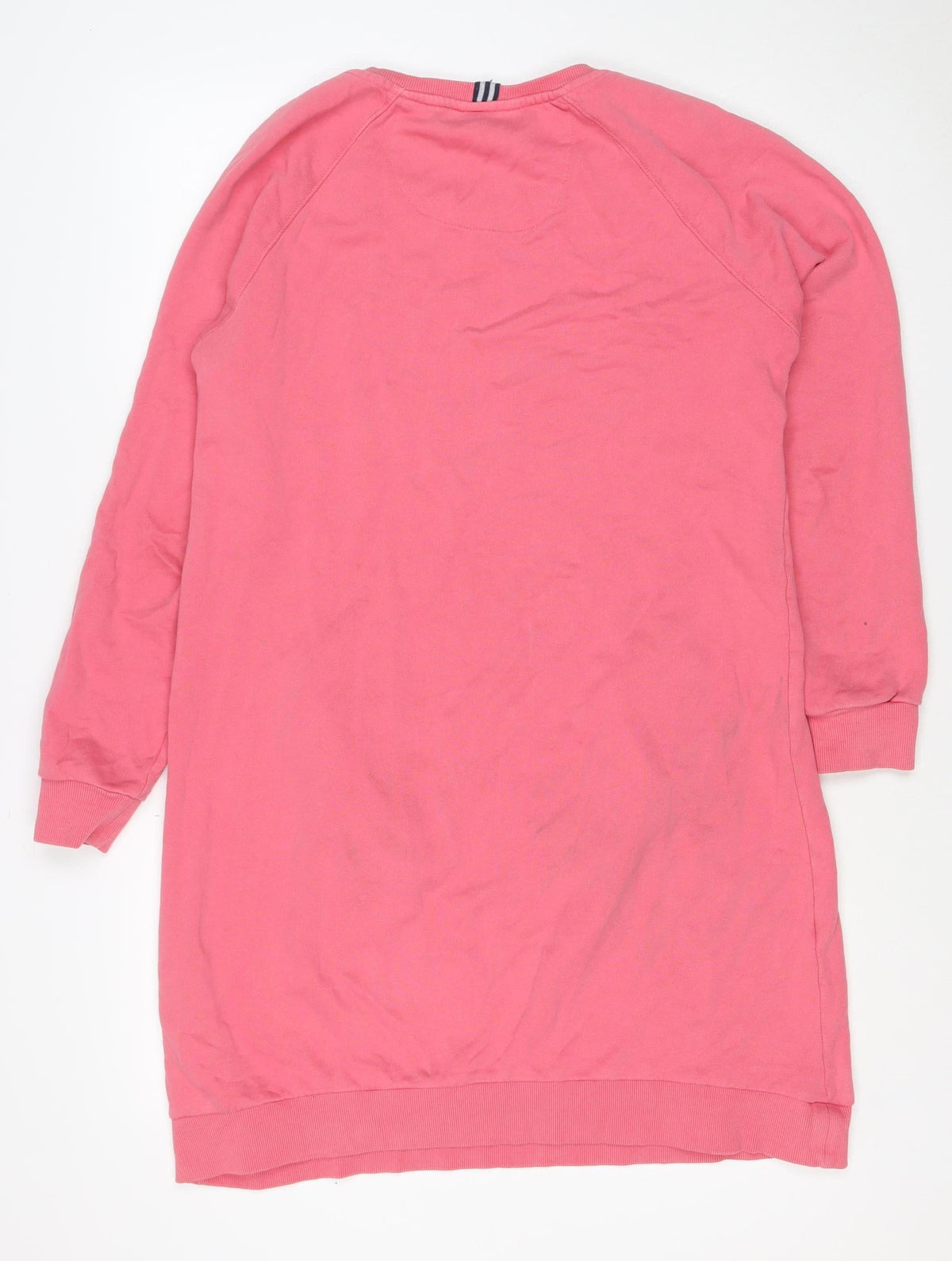 Joules Women’s Pink Size 8 Knee Length Jersey Jumper Dress Pockets