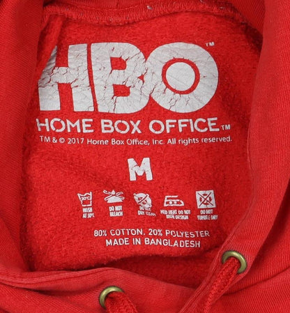 HBO Men’s Red M Pullover Hoodie Tyrion Lannister Quote Graphic