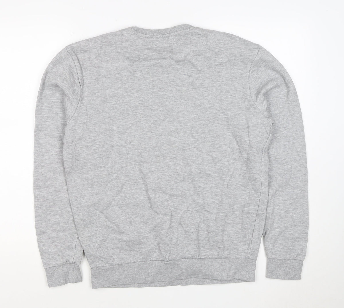 TU Men’s Grey Size S Crew Neck Pullover Fleece Sweatshirt