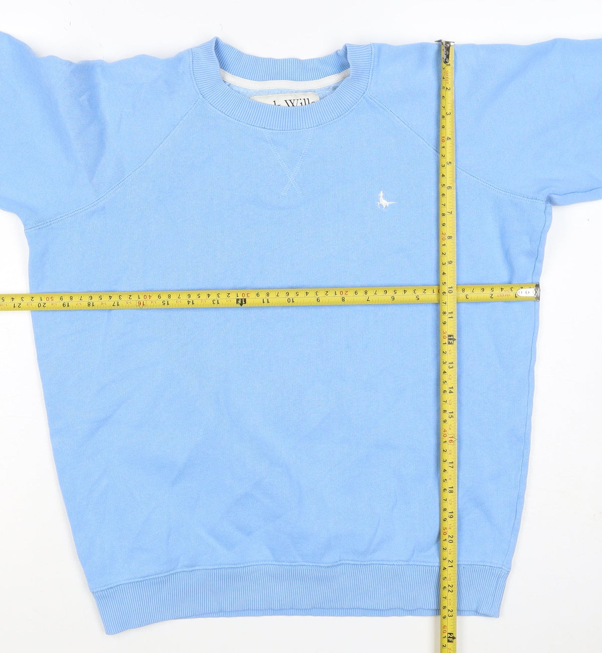 Jack Wills Women Blue UK 8 Pullover Fleece Logo Sweatshirt