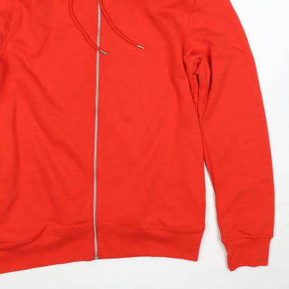 Primark Premium Men’s Red M Full Zip Hoodie Drawstring Pockets