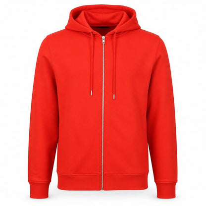 Primark Premium Men’s Red M Full Zip Hoodie Drawstring Pockets