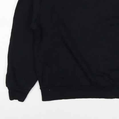 Converse Women’s Black M Logo Crew Neck Pullover Sweatshirt