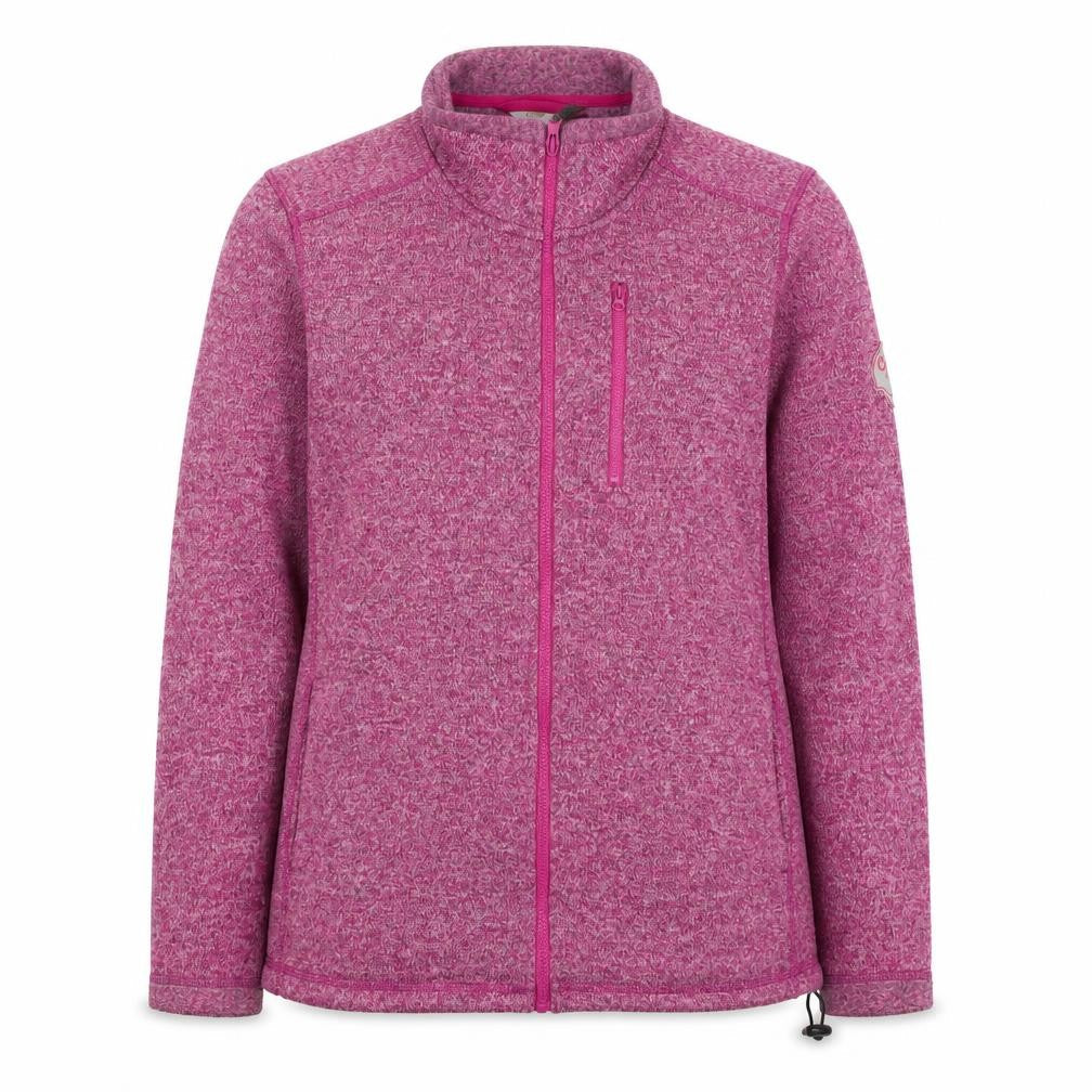 Cotton Traders Women’s Pink M Fleece Full Zip Collared Jacket