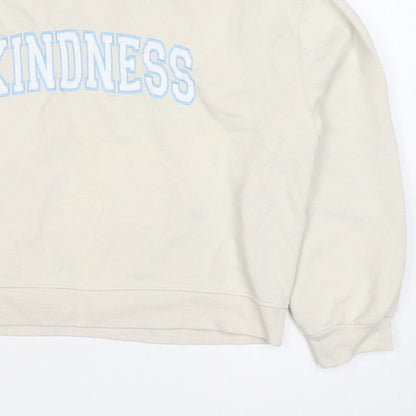 Nobody's Child Women’s Ivory M Kindness Embroidered Sweatshirt
