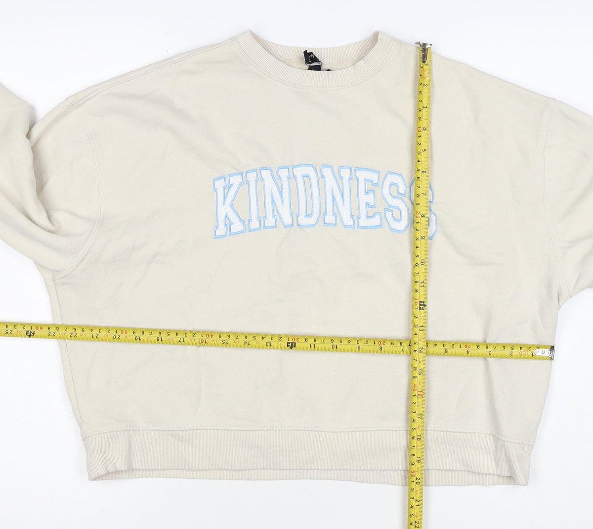 Nobody's Child Women’s Ivory M Kindness Embroidered Sweatshirt