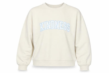 Nobody's Child Women’s Ivory M Kindness Embroidered Sweatshirt