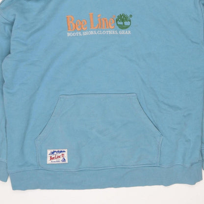 Bee Line Billionaire Boys Club Men's Blue L Relaxed Pullover Hoodie