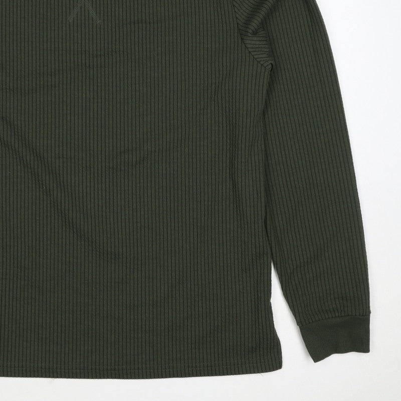 Primark Men’s Green M Ribbed Crew Neck Pullover Sweatshirt