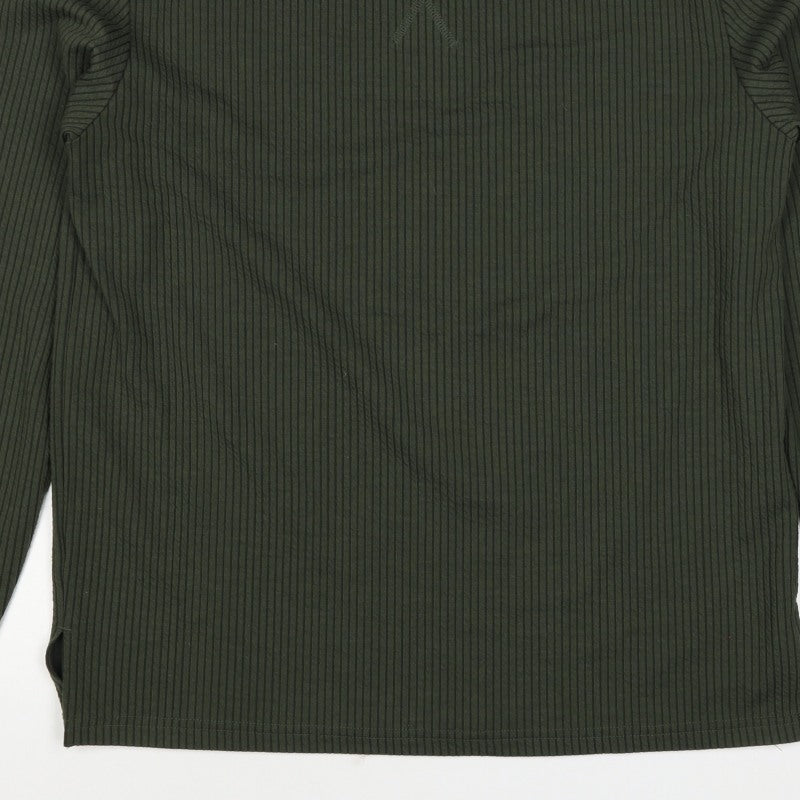Primark Men’s Green M Ribbed Crew Neck Pullover Sweatshirt