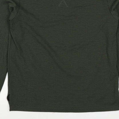 Primark Men’s Green M Ribbed Crew Neck Pullover Sweatshirt