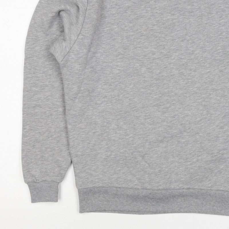 ASOS Design Men’s Grey XS Crew Neck Fleece Pullover Sweatshirt
