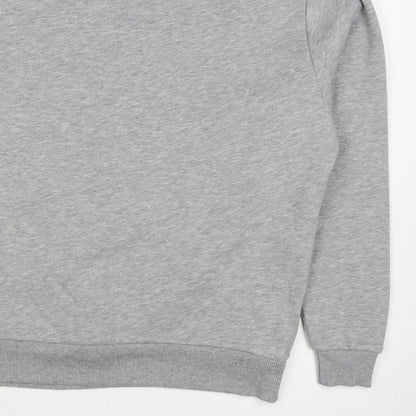 ASOS Design Men’s Grey XS Crew Neck Fleece Pullover Sweatshirt