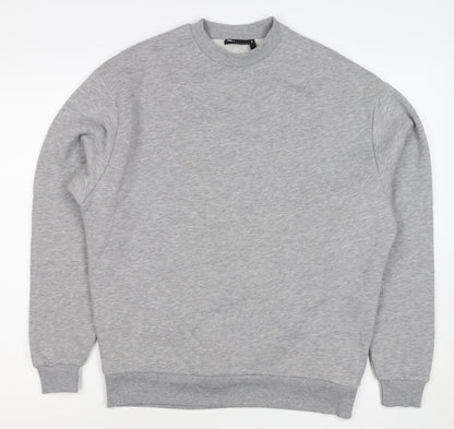 ASOS Design Men’s Grey XS Crew Neck Fleece Pullover Sweatshirt