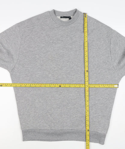 ASOS Design Men’s Grey XS Crew Neck Fleece Pullover Sweatshirt