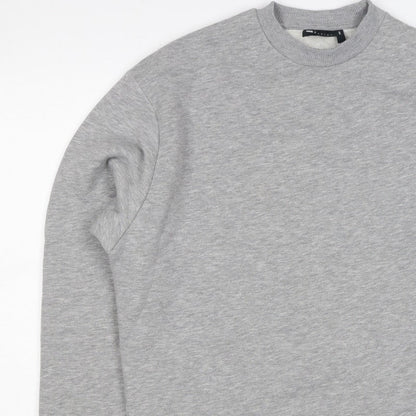 ASOS Design Men’s Grey XS Crew Neck Fleece Pullover Sweatshirt