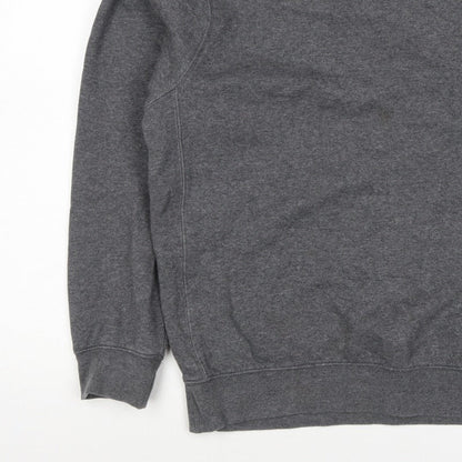 Nike Men’s Grey M Pullover Crew Neck Logo Sweatshirt