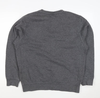 Nike Men’s Grey M Pullover Crew Neck Logo Sweatshirt