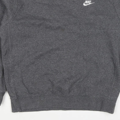 Nike Men’s Grey M Pullover Crew Neck Logo Sweatshirt