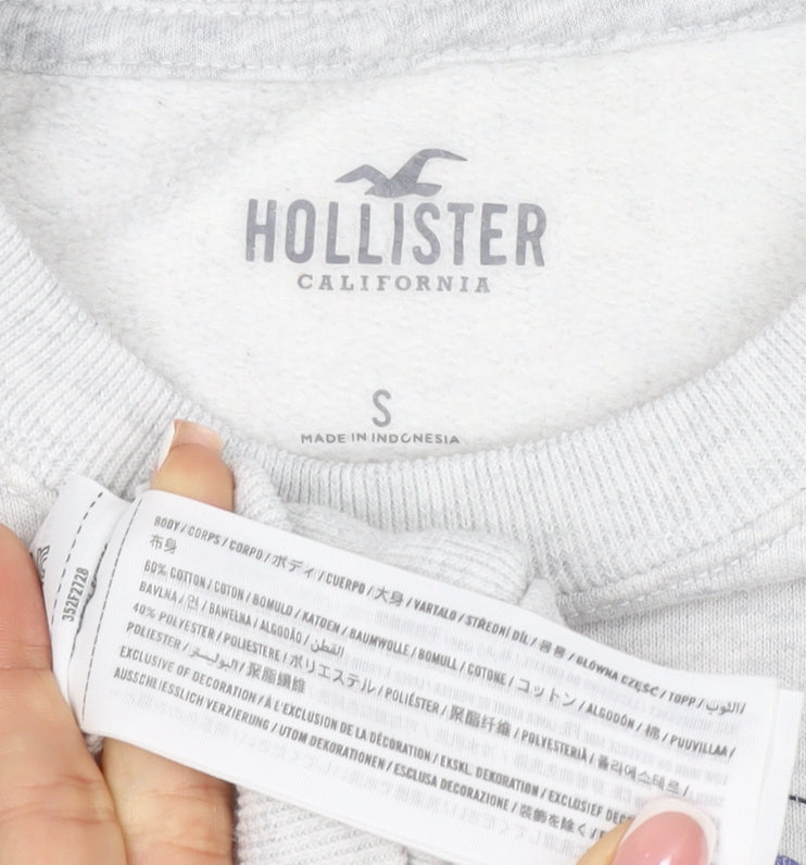 Hollister Women’s Grey S Nautical Croatia Graphic Pullover Sweatshirt