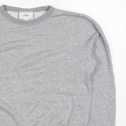 H&M Edition Men’s Grey M Crew Neck Cotton Silk Pullover Sweatshirt