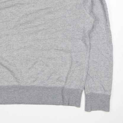 H&M Edition Men’s Grey M Crew Neck Cotton Silk Pullover Sweatshirt