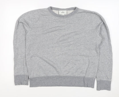 H&M Edition Men’s Grey M Crew Neck Cotton Silk Pullover Sweatshirt