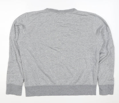 H&M Edition Men’s Grey M Crew Neck Cotton Silk Pullover Sweatshirt