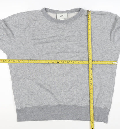 H&M Edition Men’s Grey M Crew Neck Cotton Silk Pullover Sweatshirt