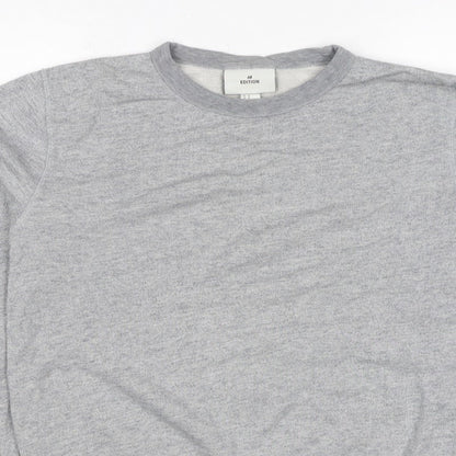 H&M Edition Men’s Grey M Crew Neck Cotton Silk Pullover Sweatshirt