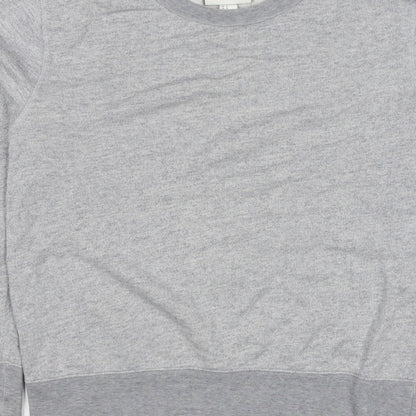 H&M Edition Men’s Grey M Crew Neck Cotton Silk Pullover Sweatshirt
