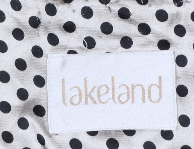 Lakeland Women Beige UK 16 Belted Hooded Rain Jacket Mid-Length