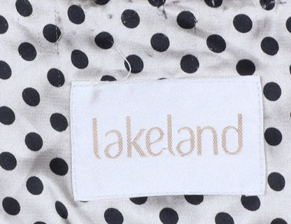 Lakeland Women Beige UK 16 Belted Hooded Rain Jacket Mid-Length