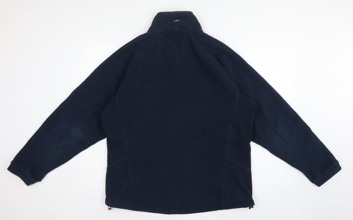 Berghaus Men’s Blue L Fleece Full Zip Outdoor Hiking Jacket