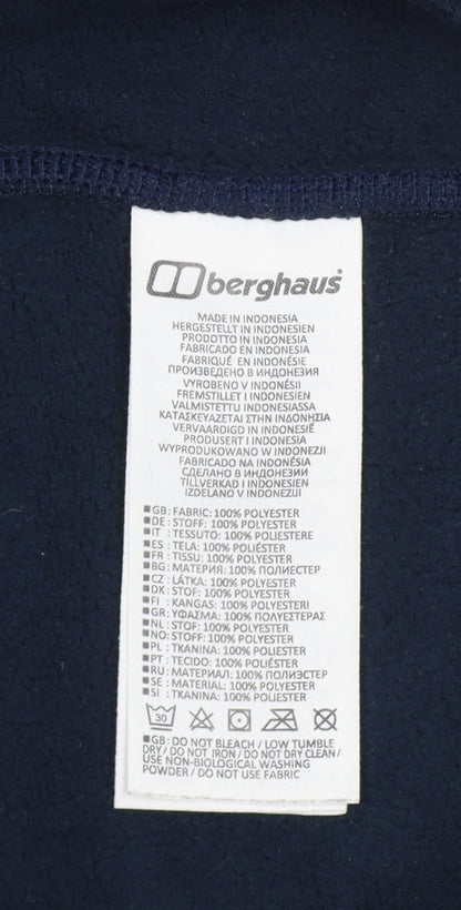 Berghaus Men’s Blue L Fleece Full Zip Outdoor Hiking Jacket