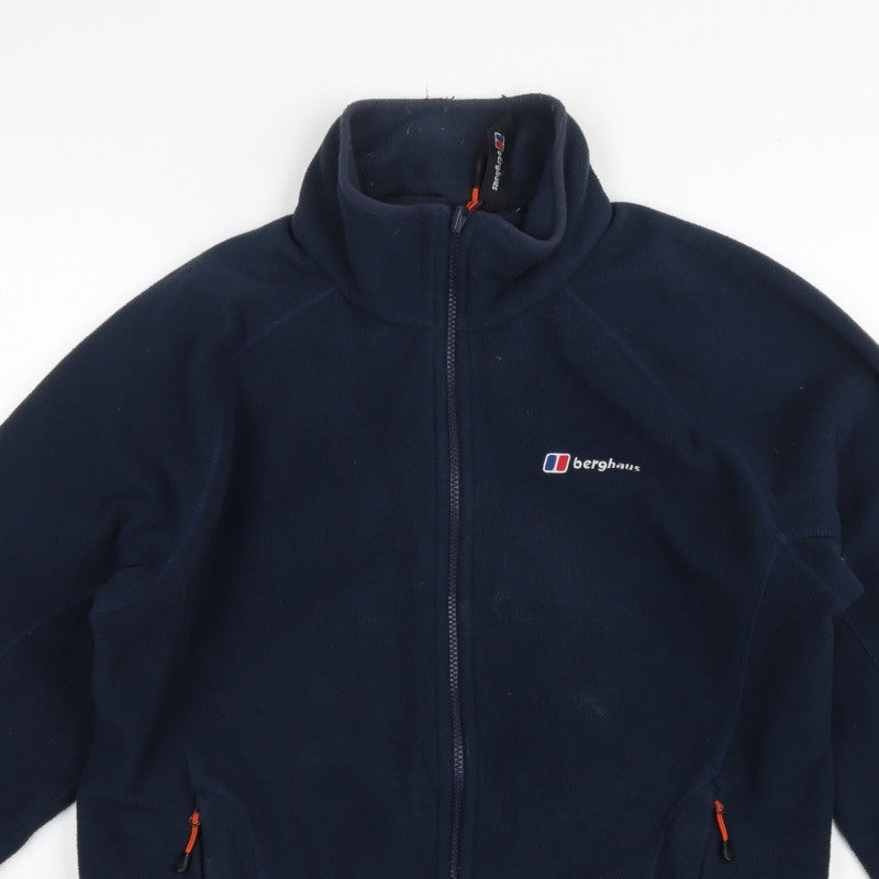 Berghaus Men’s Blue L Fleece Full Zip Outdoor Hiking Jacket