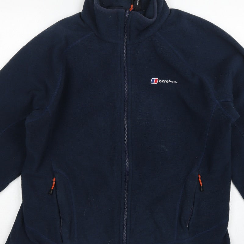 Berghaus Men’s Blue L Fleece Full Zip Outdoor Hiking Jacket