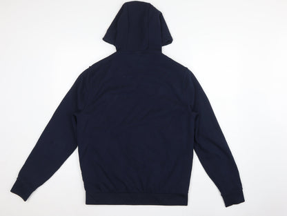 Autograph Men Navy M 38-40 Puffer Hooded Shower Resistant Jacket