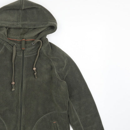 Marks and Spencer Women’s Green UK 14 Hooded Fleece Zip Jacket