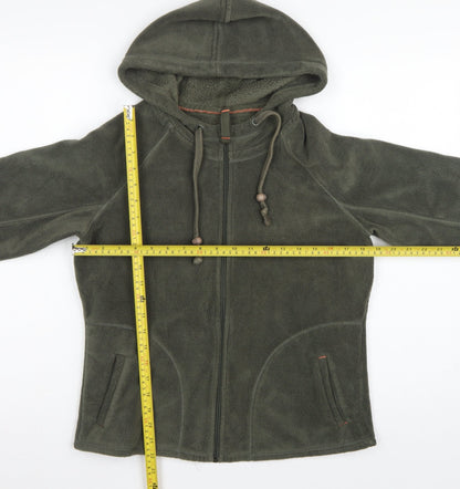 Marks and Spencer Women’s Green UK 14 Hooded Fleece Zip Jacket