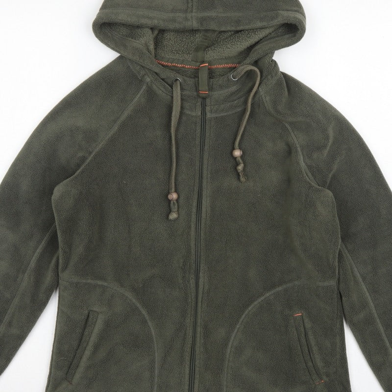 Marks and Spencer Women’s Green UK 14 Hooded Fleece Zip Jacket