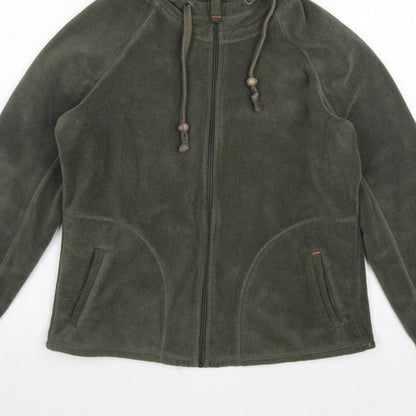 Marks and Spencer Women’s Green UK 14 Hooded Fleece Zip Jacket