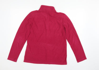Regatta Women's Pink UK 4 Pullover 1/4 Zip Fleece Sweatshirt