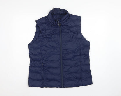 Marks & Spencer Women’s Blue UK 14 Quilted Down Puffer Gilet